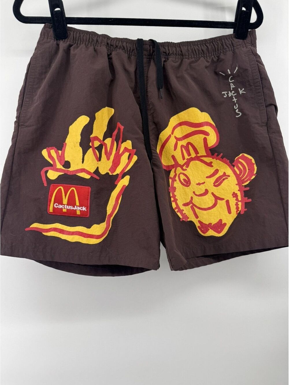 Travis Scott x McDonalds Cactus Jack Nylon Shorts Size Med